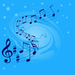 Abstract musical background