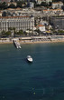 France, Cannes, aerial view of the city and the coastline