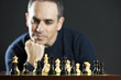 Man playing chess