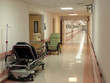 Hospital Hallway and lavatory entrance Hospital Hallway and lavatory entrance