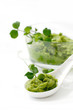 a spoonful of pea puree a spoonful of pea puree