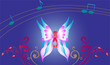 butterfly in night