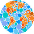 Colorful circle globe