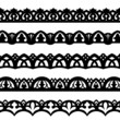 Set of pattern brushes for border decoration Set of pattern brushes for border decoration