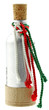 flacon parfum, fond blanc