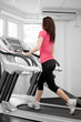 woman training in a sports center