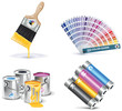 Vector print shop icon set. Part 1