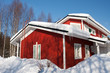 Cottages in winter Cottages in winter