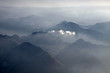 Luftaufnahme mit Wolken