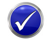 Button Blau Haken