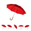 6 red umbrella set 6 red umbrella set