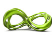 Futuristic green 3d infinity sign illustration Futuristic green 3d infinity sign illustration