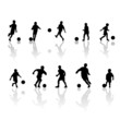 little football players silhouette little football players silhouette