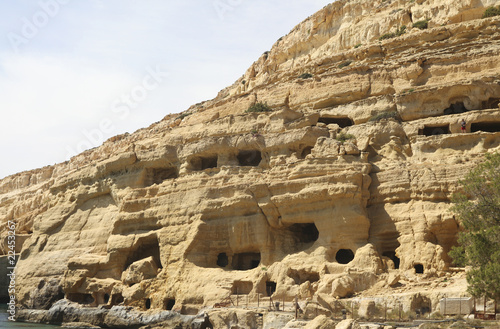 Photo: Matala caves in Crete Matala caves in Crete