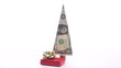 Santa puts presents under money tree - HD