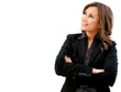 Business woman thinking