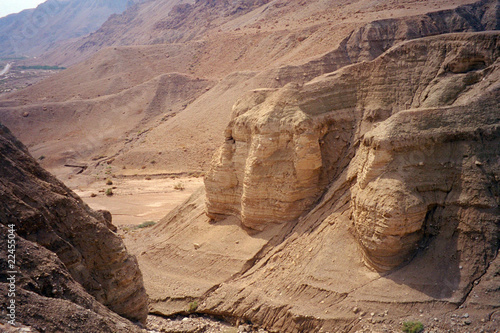 Photo: Where the Dead Sea Scrolls have been found, Qumran, Israel Where the Dead Sea Scrolls have been found, Qumran, Israel