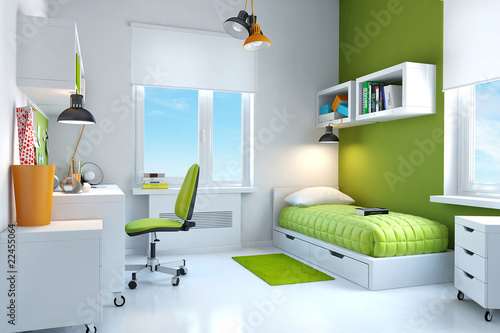 Illustration: Interior of teenage Interior of teenage