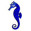 SEA HORSE HIPPOCAMPE VECTOR VECTEUR plongée