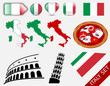 Italy vector set