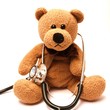 Teddy mit Stethoskop