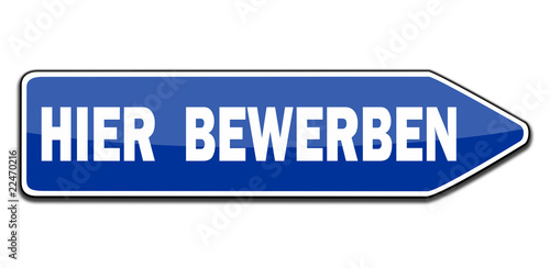 Illustration: Wegweiser - Hier Bewerben Wegweiser - Hier Bewerben