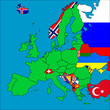 Map of non-EU member countries