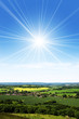 Sun and countryside