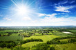 Sunshine over landscape