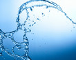 splashing water