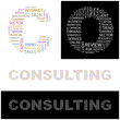 CONSULTING. Wordcloud illustration.