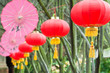 pink umbrellas and chinese lanterns (2)