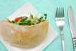 Top view of salad sandwich