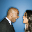 Photo: Businesspeople yelling at eachother. Businesspeople yelling at eachother.
