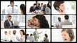 3D animation presenting business people 3D animation presenting business people