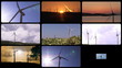 Montage footage presenting wind turbines in HD Montage footage presenting wind turbines in HD