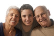 Grandparents with granddaughter