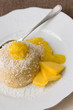 Grießpudding mit Mango