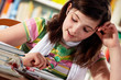Images : teennager girl doing homework06