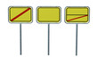 Illustration: Ortschild - Hinweisschilder Ortschild - Hinweisschilder