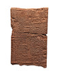 Clay tablet with cuneiform writing of the ancient Sumerian  or A