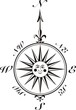compass rose b&w