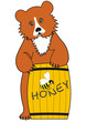 Baby Bear (Grizzly) with Honey Baby Bear (Grizzly) with Honey