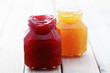 orange and raspberry jam
