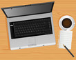 laptop and desk