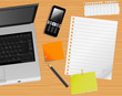 laptop and desk