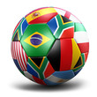 2010 FIFA World Cup South Africa ball (3d illustration) 2010 FIFA World Cup South Africa ball (3d illustration)
