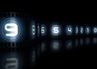 glowing film strip countdown