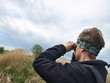 Photo: birdwatching man birdwatching man
