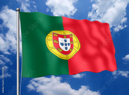 Illustration: Portugal-Fahne Portugal-Fahne